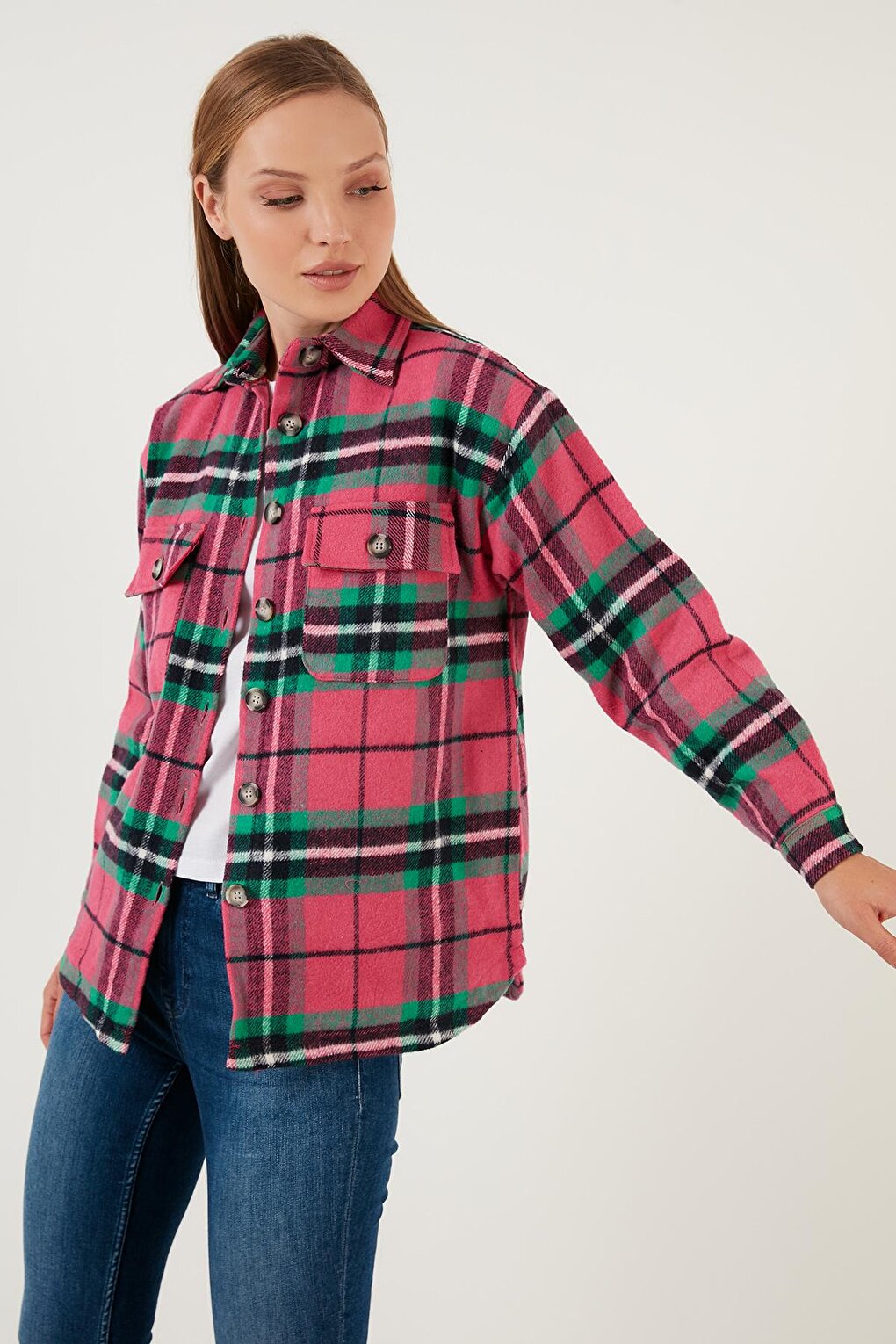 Comfortable Cut Soft Textured Lined Winter Lumberjack Shirt 42190490