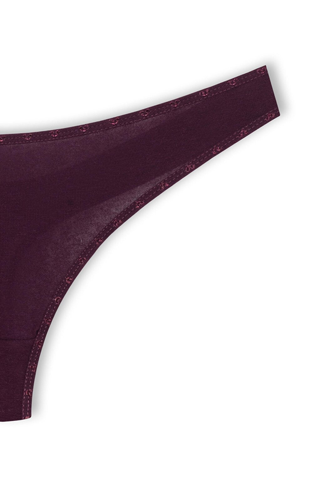 Cotton Heart Rubber Basic Thong Women's Panties