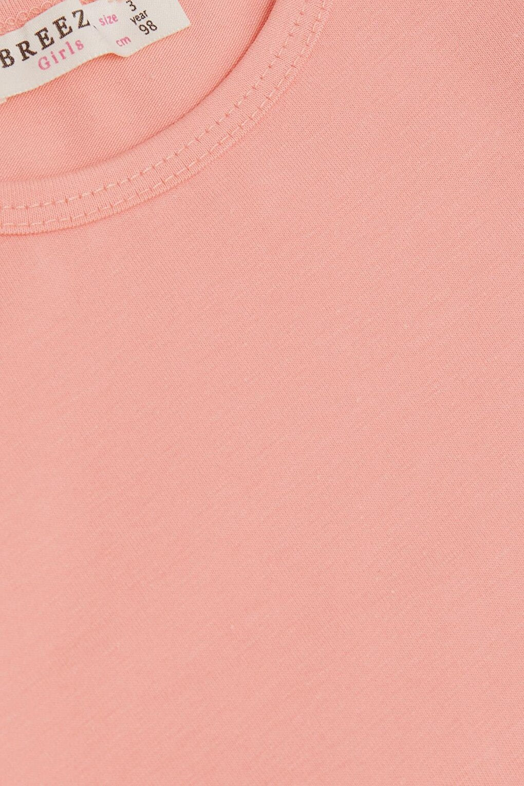 Girl's Blouse Sleeves Salmon with Tulle Detail (Age 3-7)