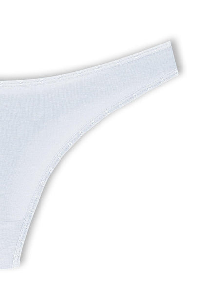 Cotton Heart Rubber Basic Thong Women's Panties