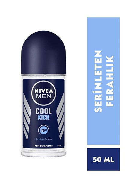 Men's Roll On Deodorant Cool Kick 48 Hours Anti-Perspirant Protection 50 ml, Cooling Freshness