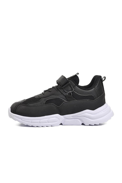 Zoom-F Black Mesh Children's Sports Shoes