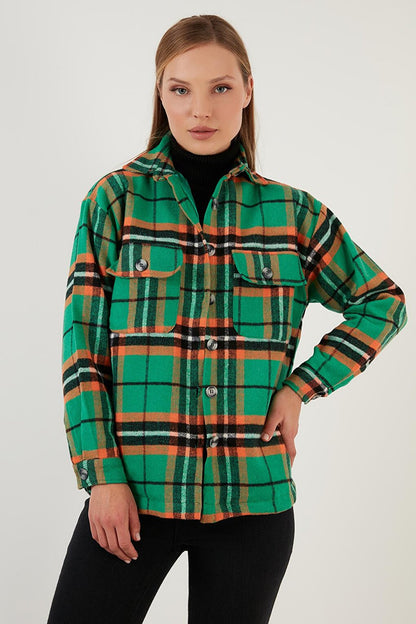 Comfortable Cut Soft Textured Lined Winter Lumberjack Shirt 42190490