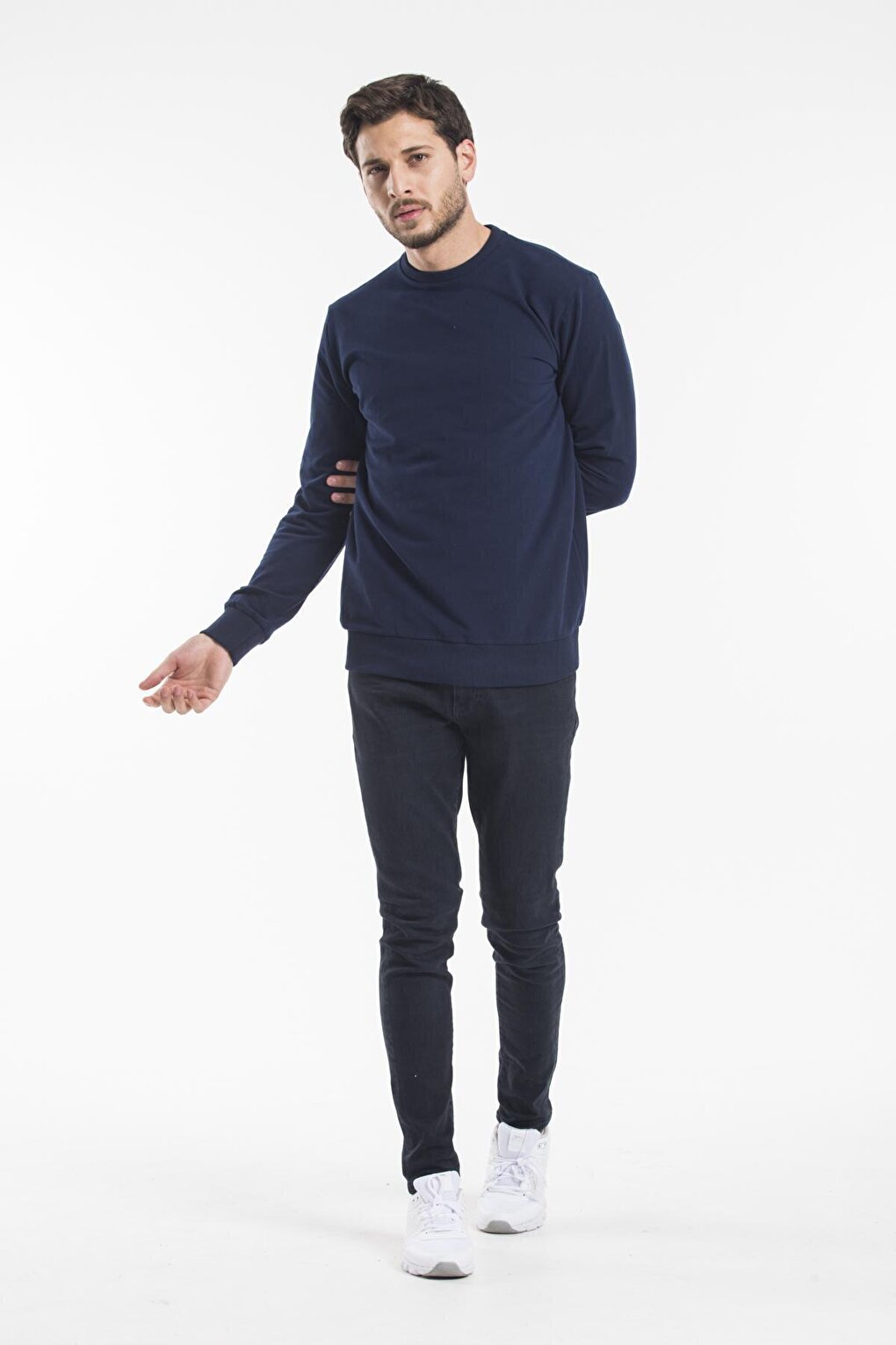 Men's Crew Neck Regular Fit Thin Sweatshirt SPR 20K30