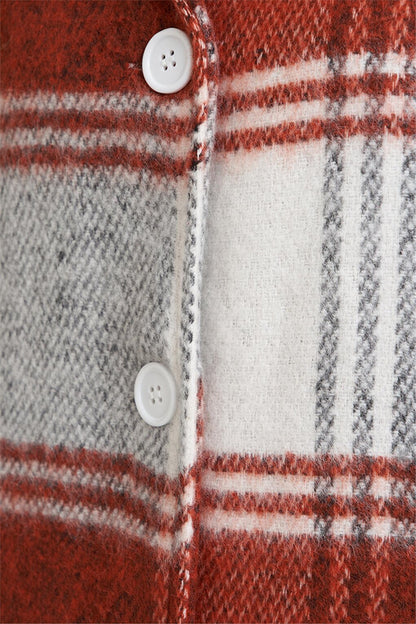 Brick Check Stitched Thin Jacket