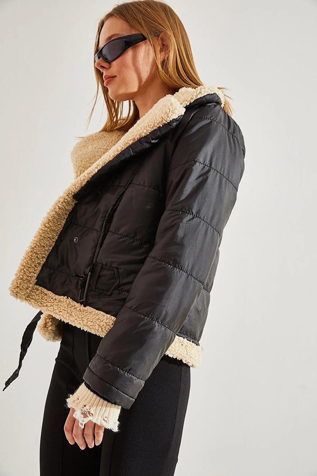 Women's Plush Quilted Coat