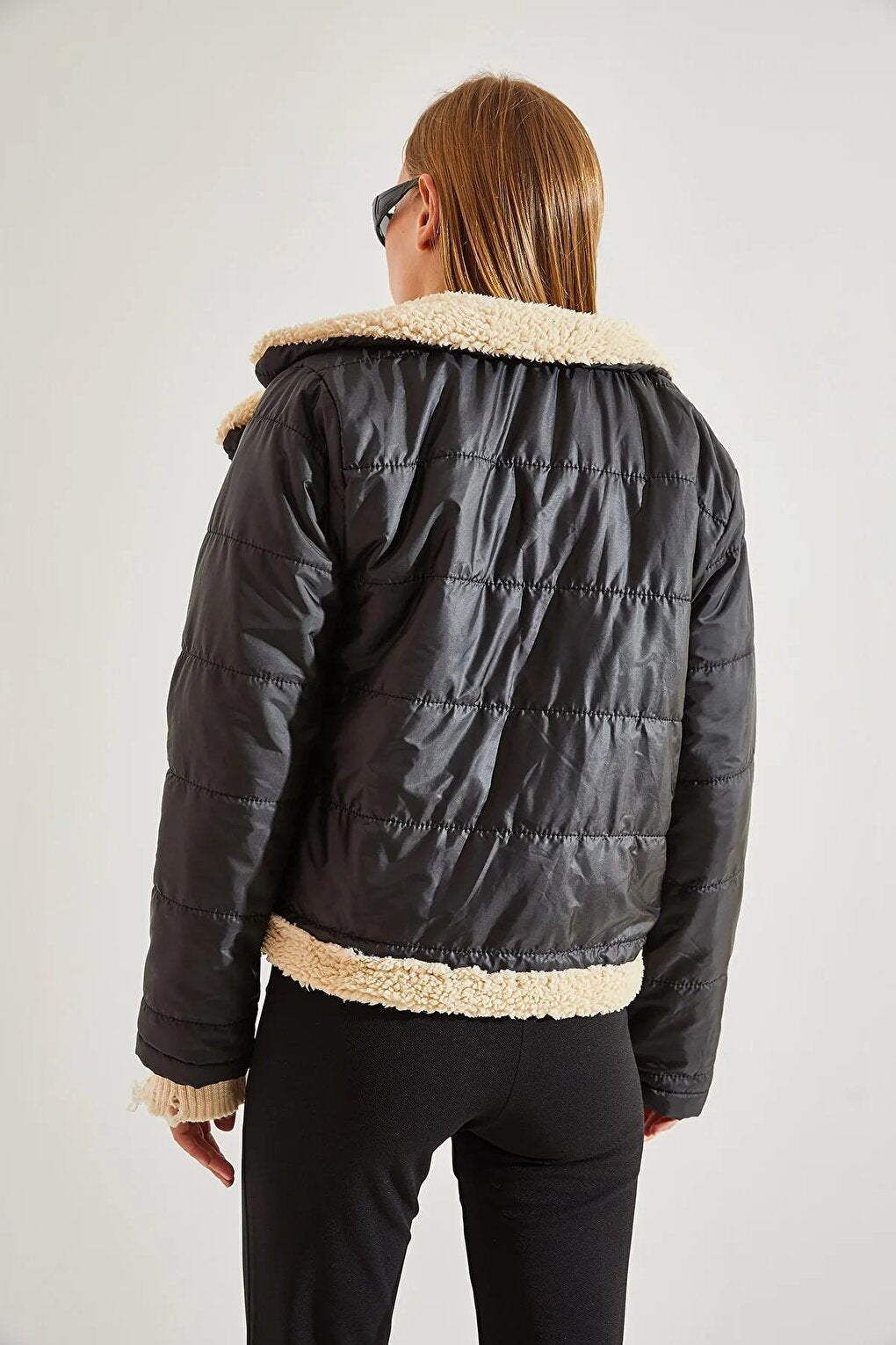 Women's Plush Quilted Coat