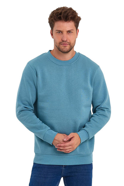 3 Thread Raised Crew Neck Men's Sweatshirt