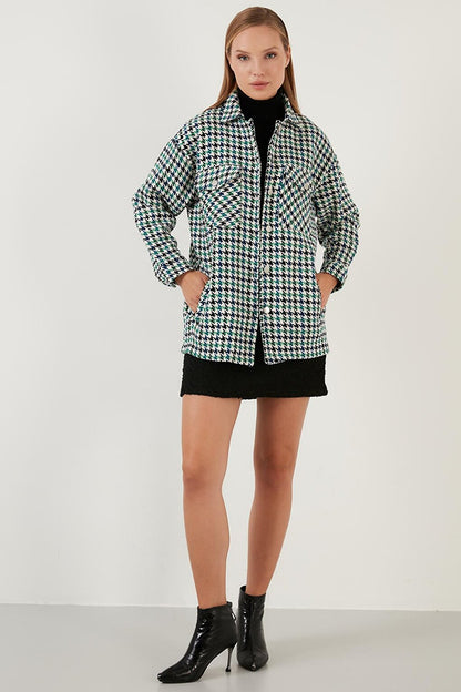 Checked Regular Fit Buttoned Shirt Jacket 42190497