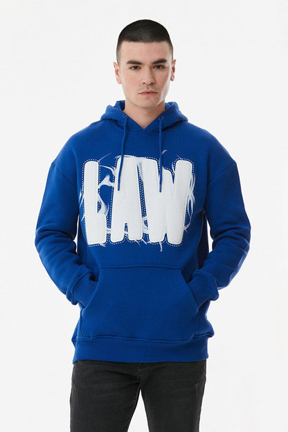 Law Printed Hooded Sweatshirt