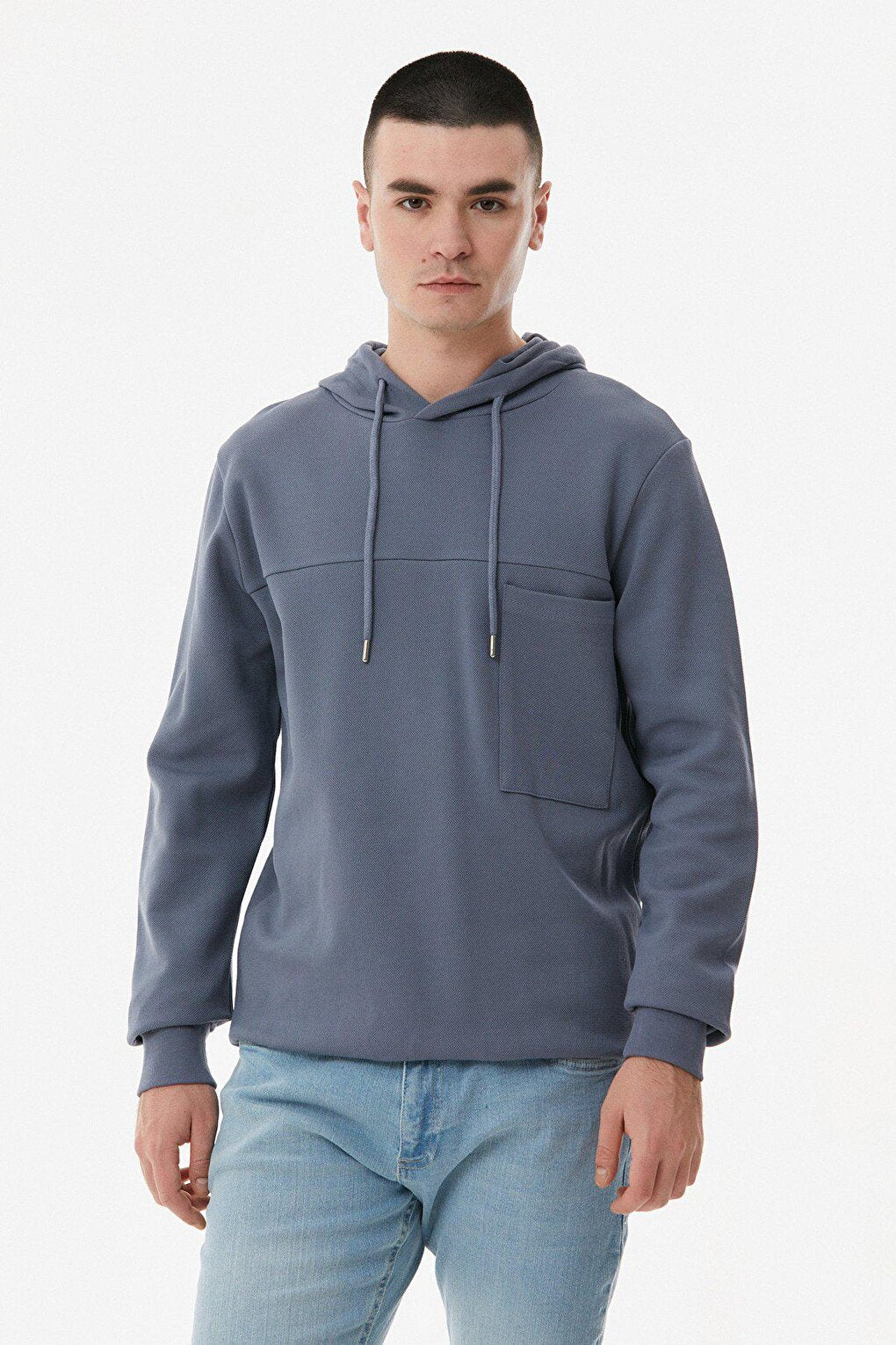 Basic Single Pocket Sweatshirt