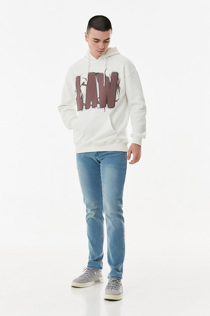 Law Printed Hooded Sweatshirt