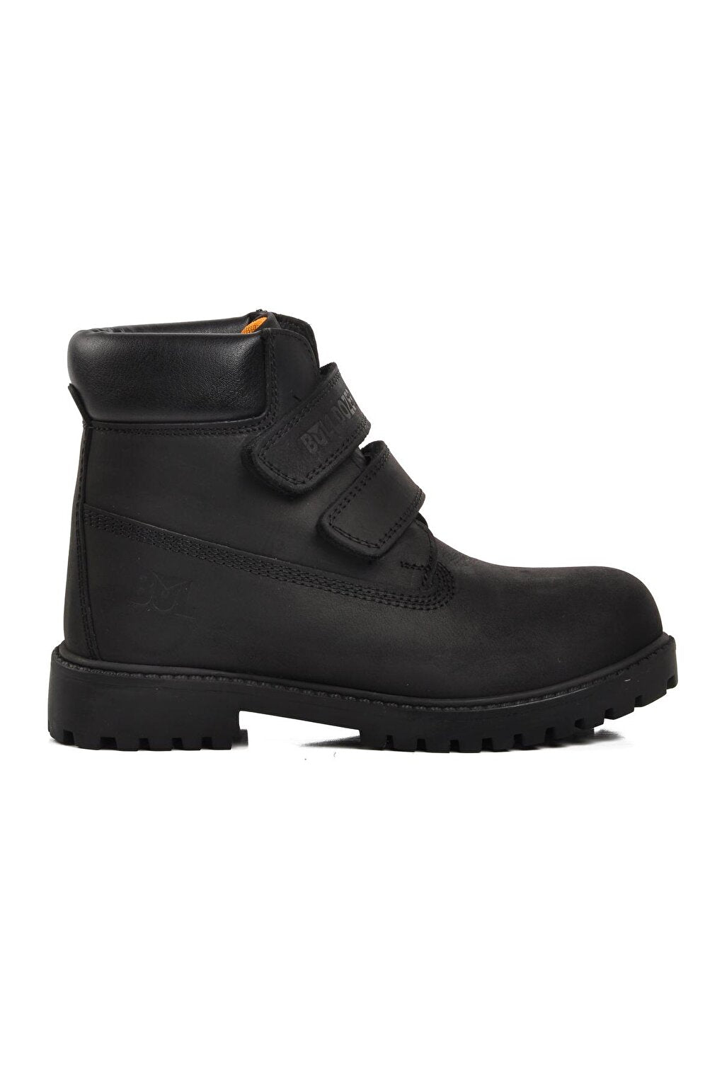 240850-F Black Nubuck Genuine Leather Kids Boots