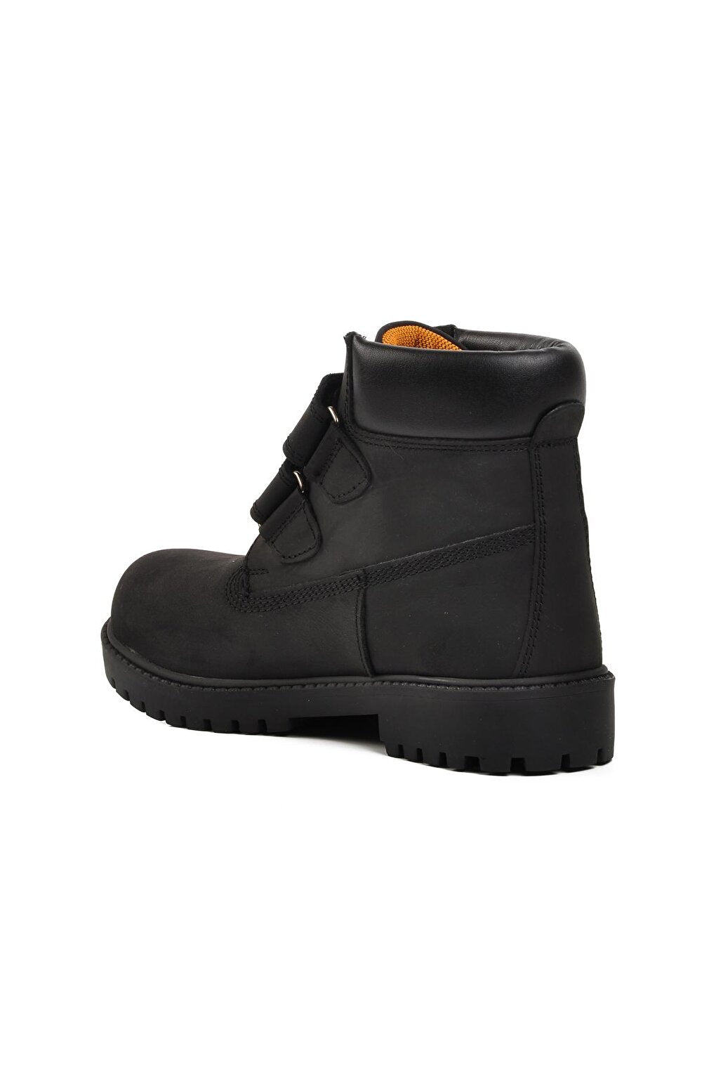 240850-F Black Nubuck Genuine Leather Kids Boots