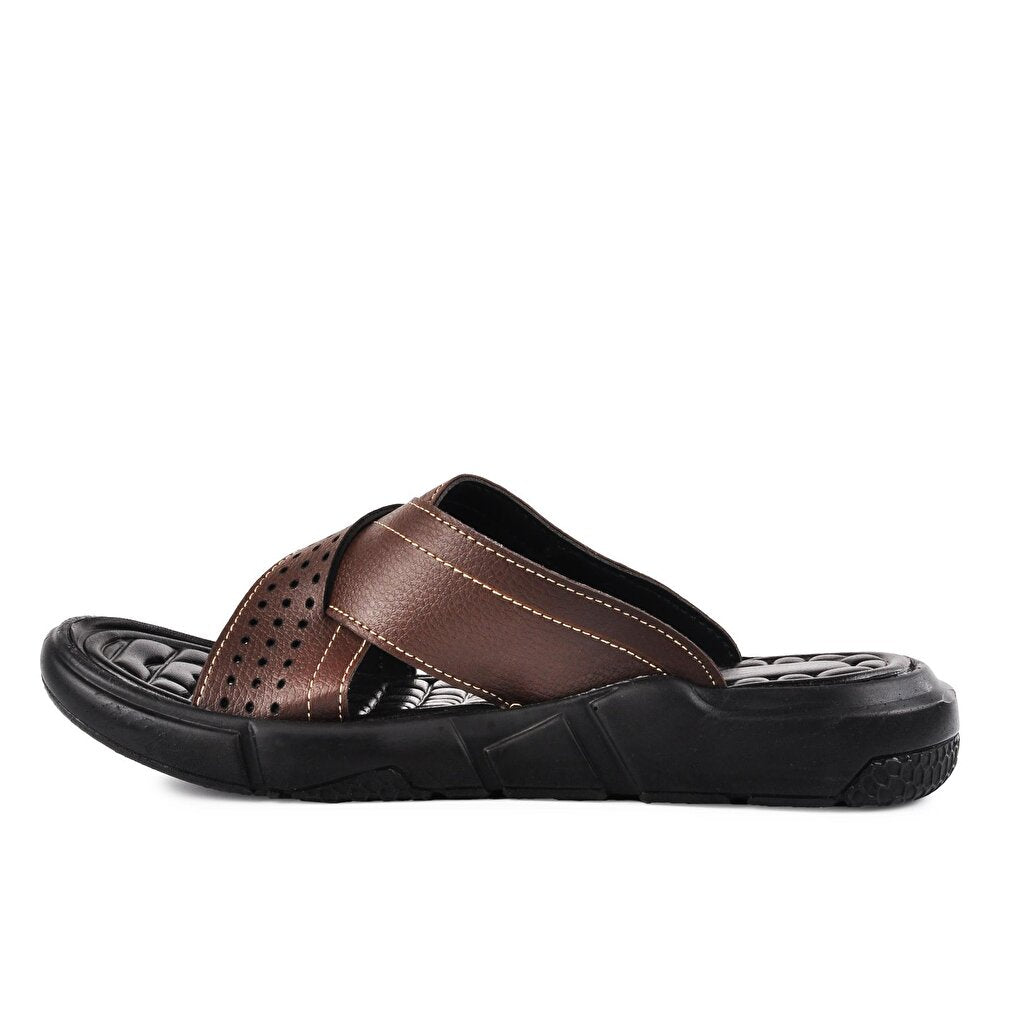 ESM616 Brown Men's Slippers