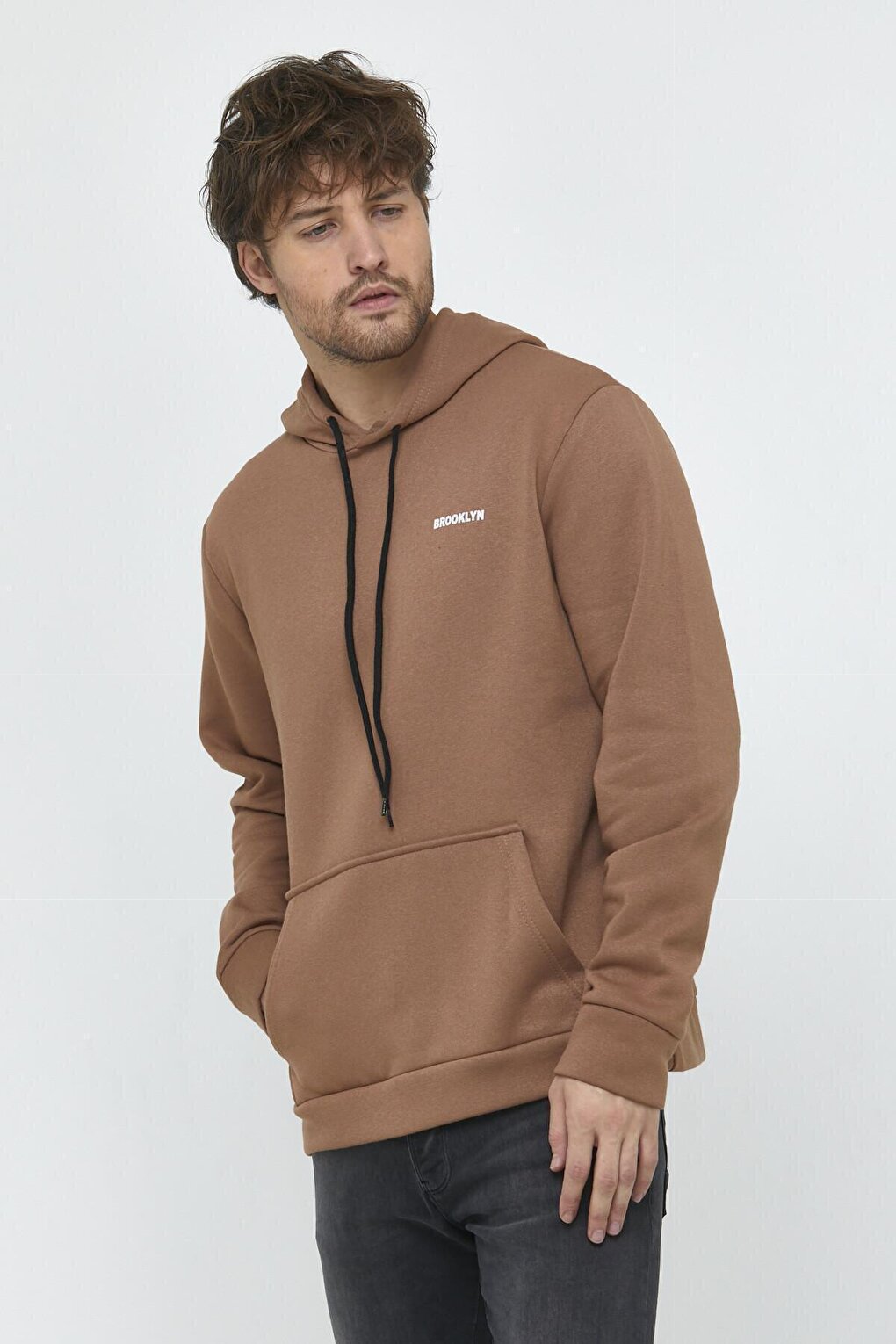 Hooded Long Sleeve Printed Slim Fit Thin Men's Sweatshirt SPR 2019K61