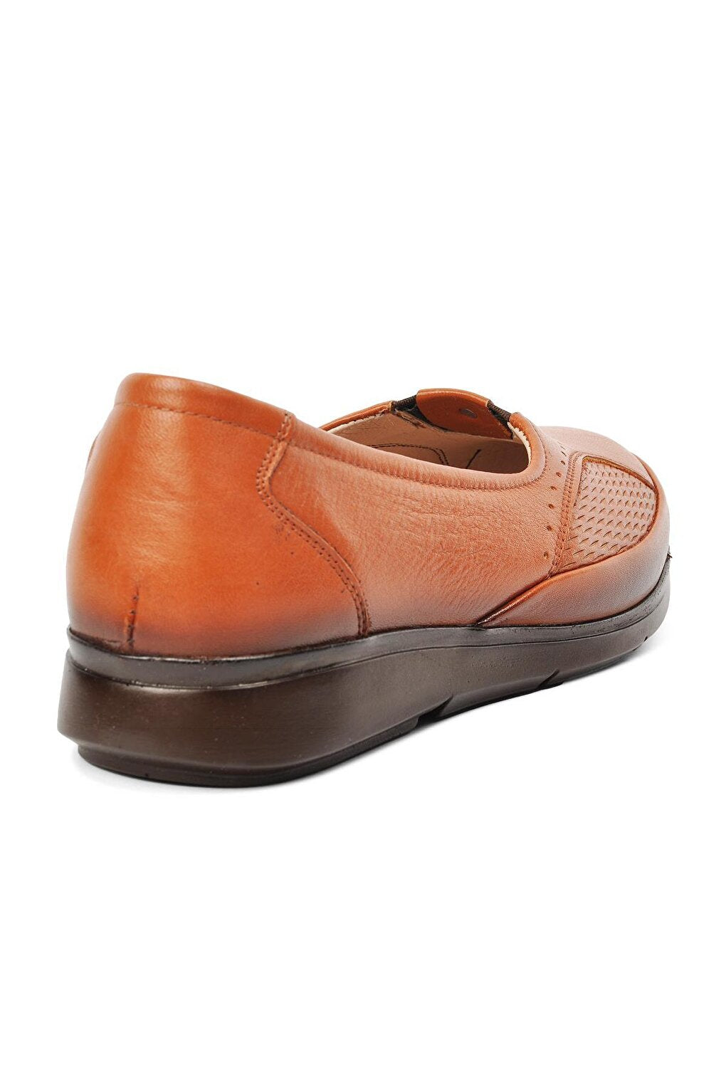 Tan Genuine Leather Women's Classic Shoes 8766