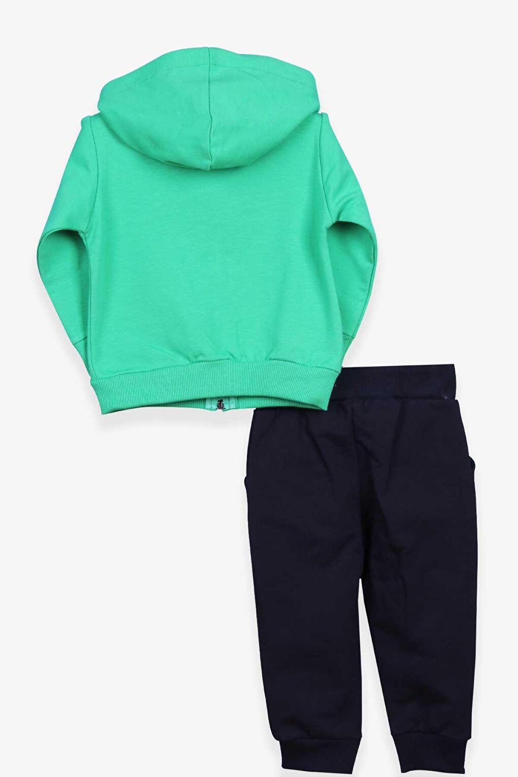 Boy's Tracksuit Set Green with Dog Embroidery (1-3 Years)