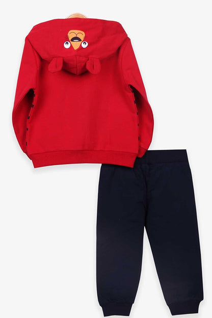 Baby Boy Tracksuit Set Red with Tiger Claws (1-1.5 Years)