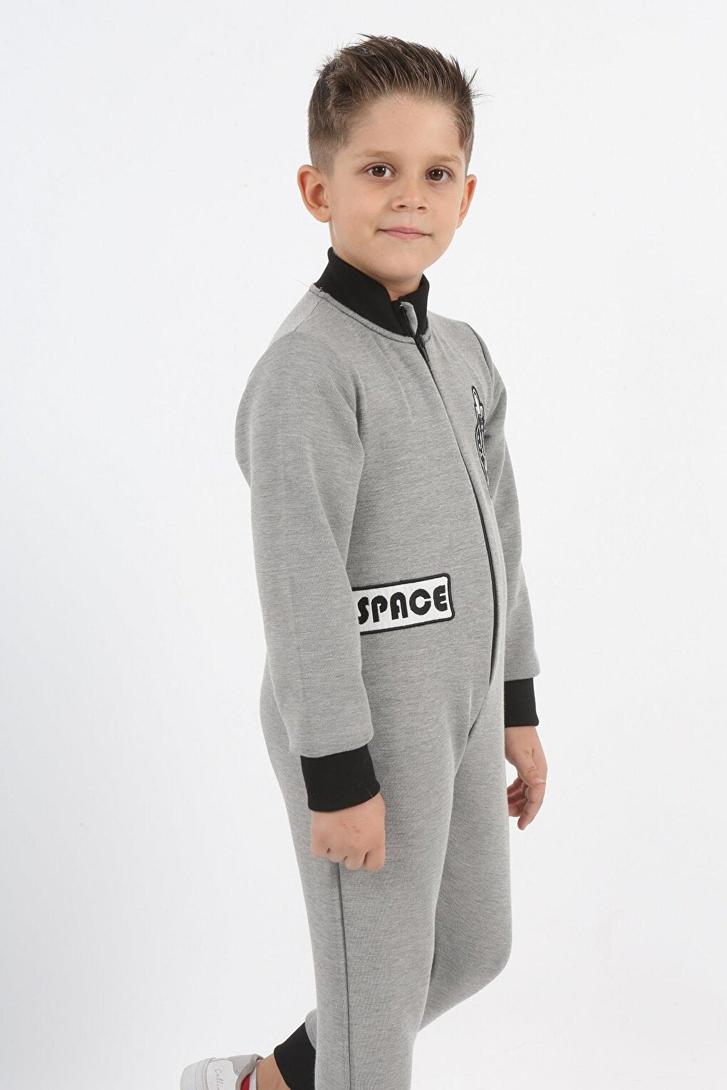 Gray Space Area Boy's Jumpsuit LP-23WIN-026