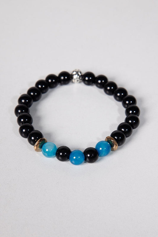 Natural Stone Black UniSex Bracelet