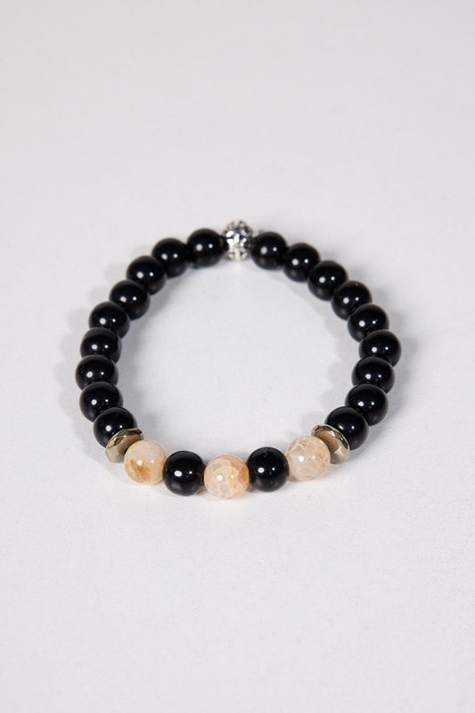 Natural Stone Black UniSex Bracelet