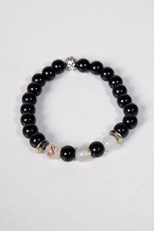 Natural Stone Black UniSex Bracelet