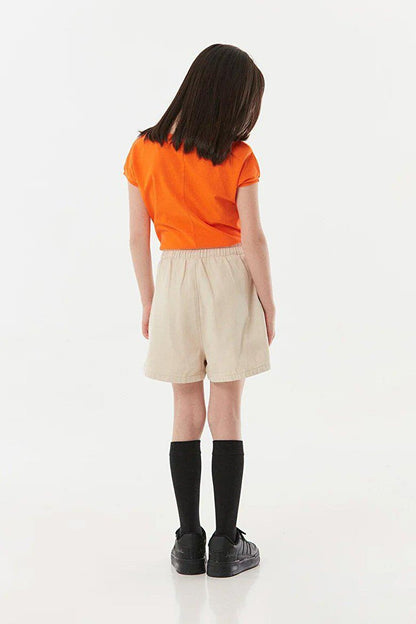 Girl's Zipper Waist Skirt with Shorts