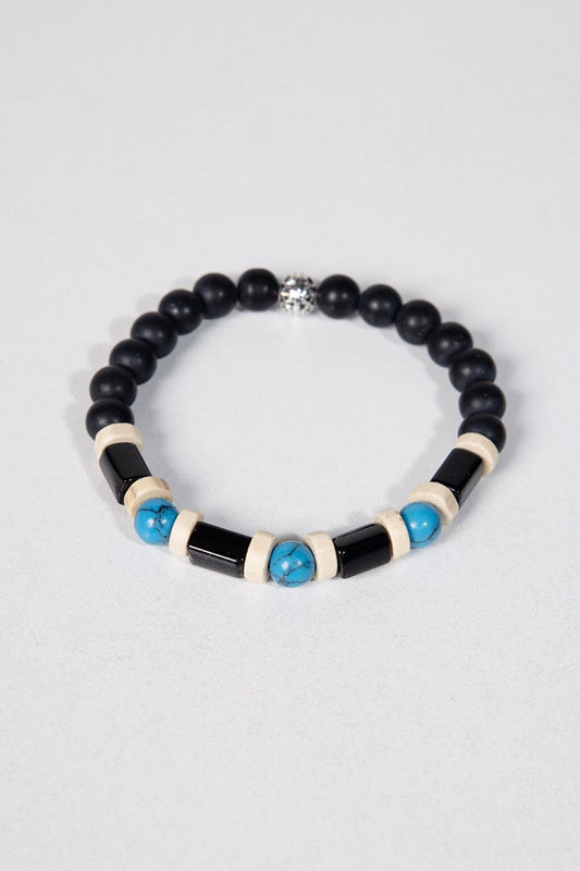 Natural Stone Black UniSex Bracelet