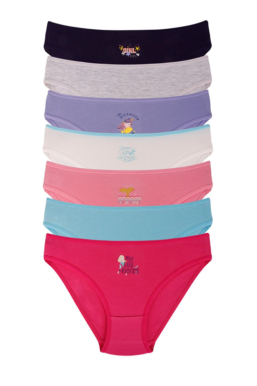 Girl's Cotton Panties 7 Pack