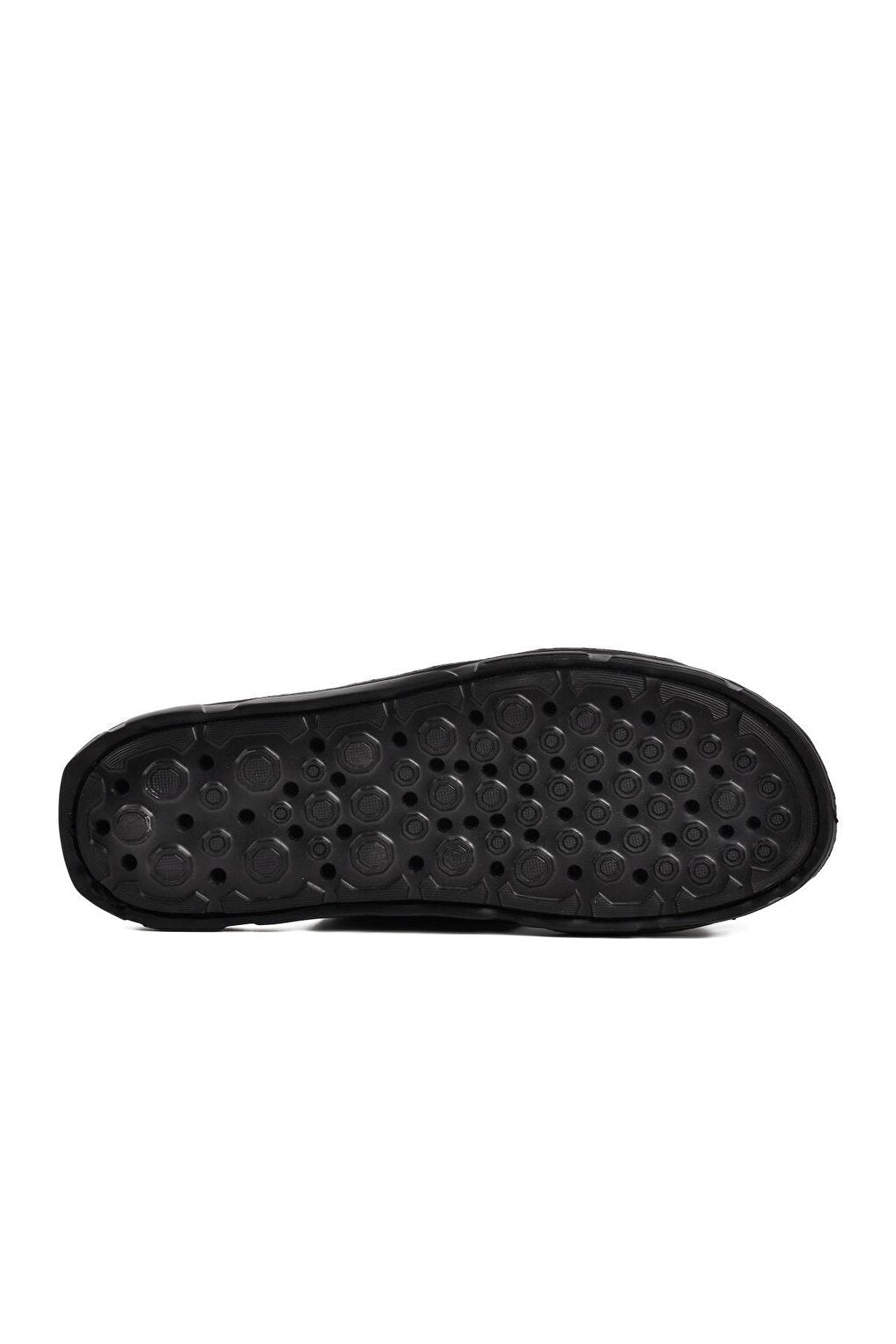 211344 Black Genuine Leather Men's Slippers