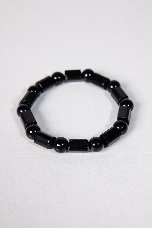 Natural Stone Black UniSex Bracelet