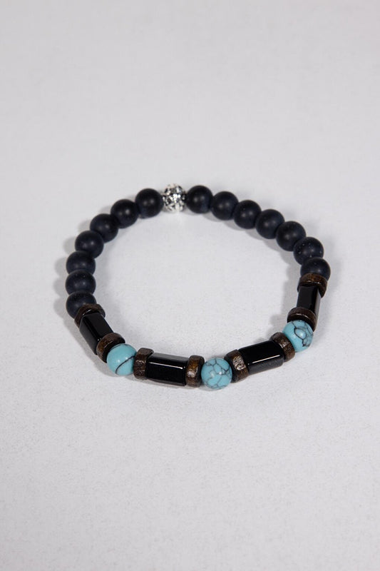 Natural Stone Black UniSex Bracelet