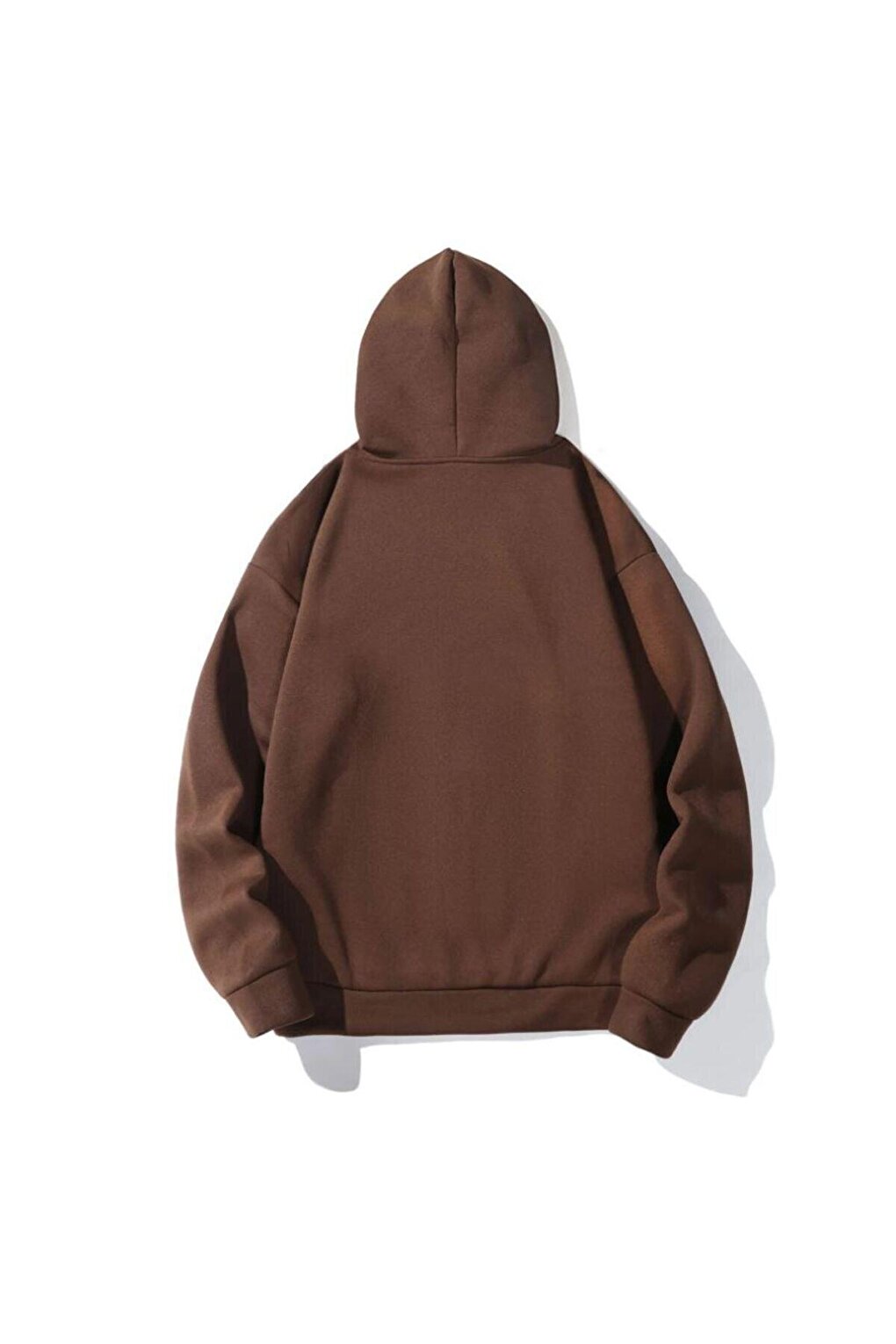 Women's Brown The Happiest Printed Hooded Sweatshirt