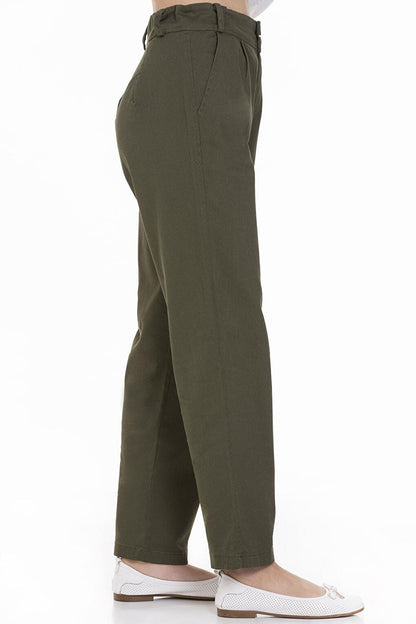 Girl Adjustable Waist Gabardine Trousers 9-14 Years Lx247