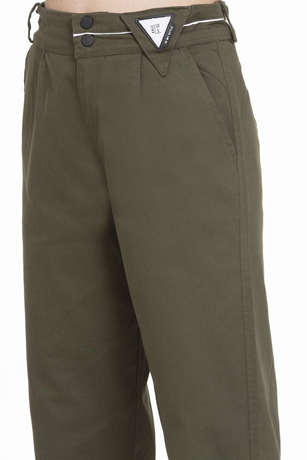 Girl Adjustable Waist Gabardine Trousers 9-14 Years Lx247