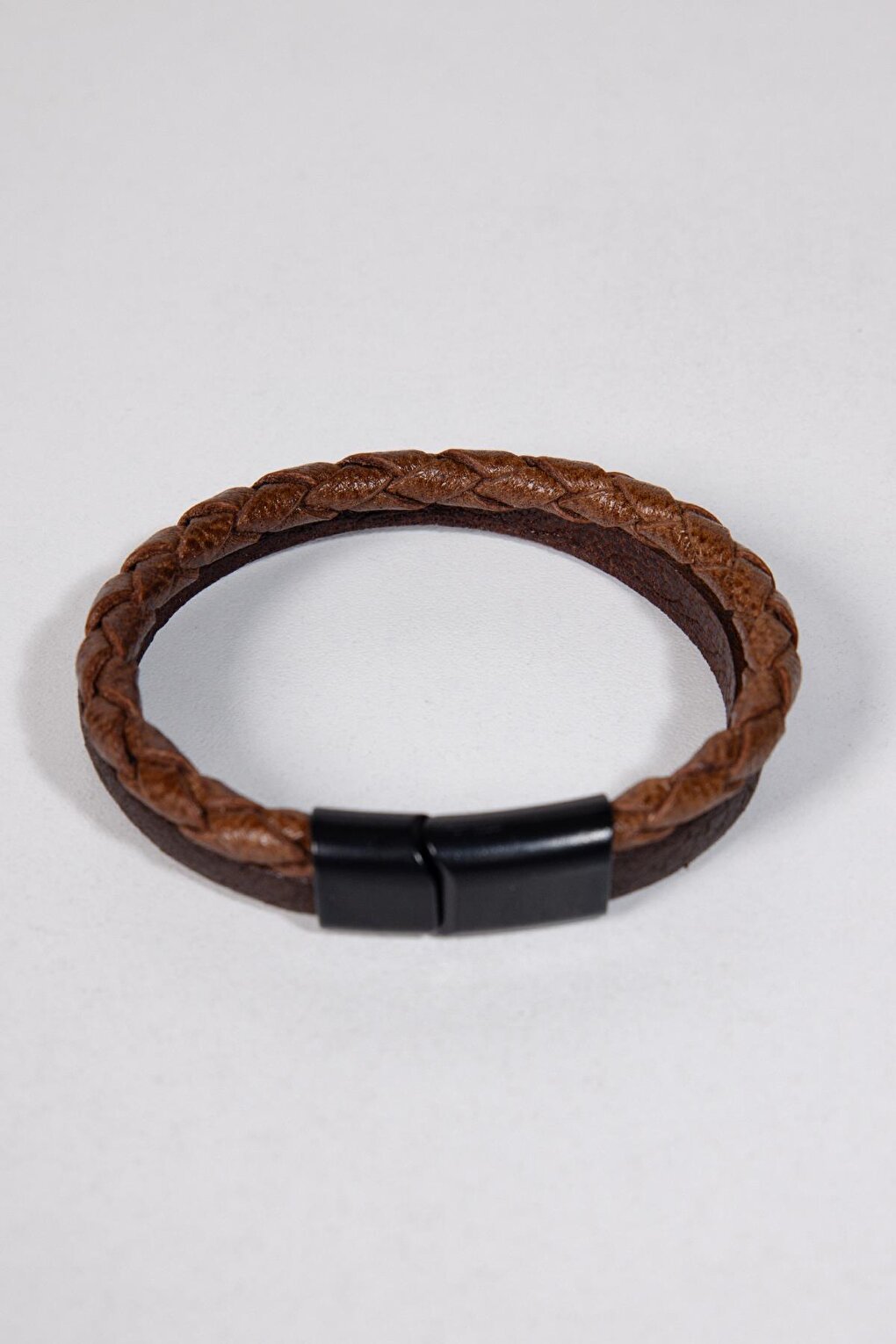 Brown Men's Leather Bracelet