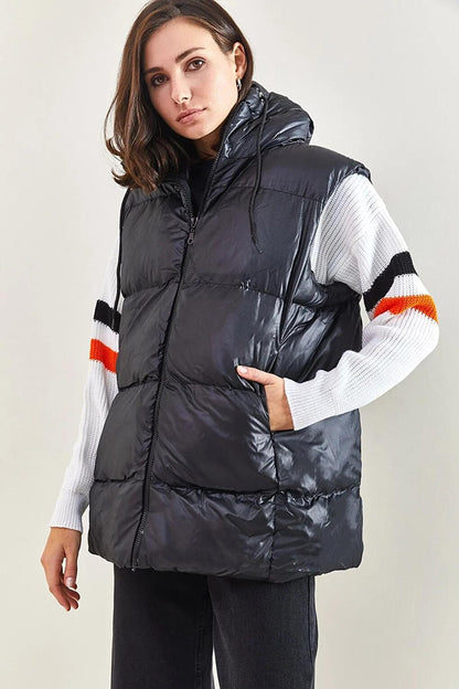 Women's Hooded Puffer Vest