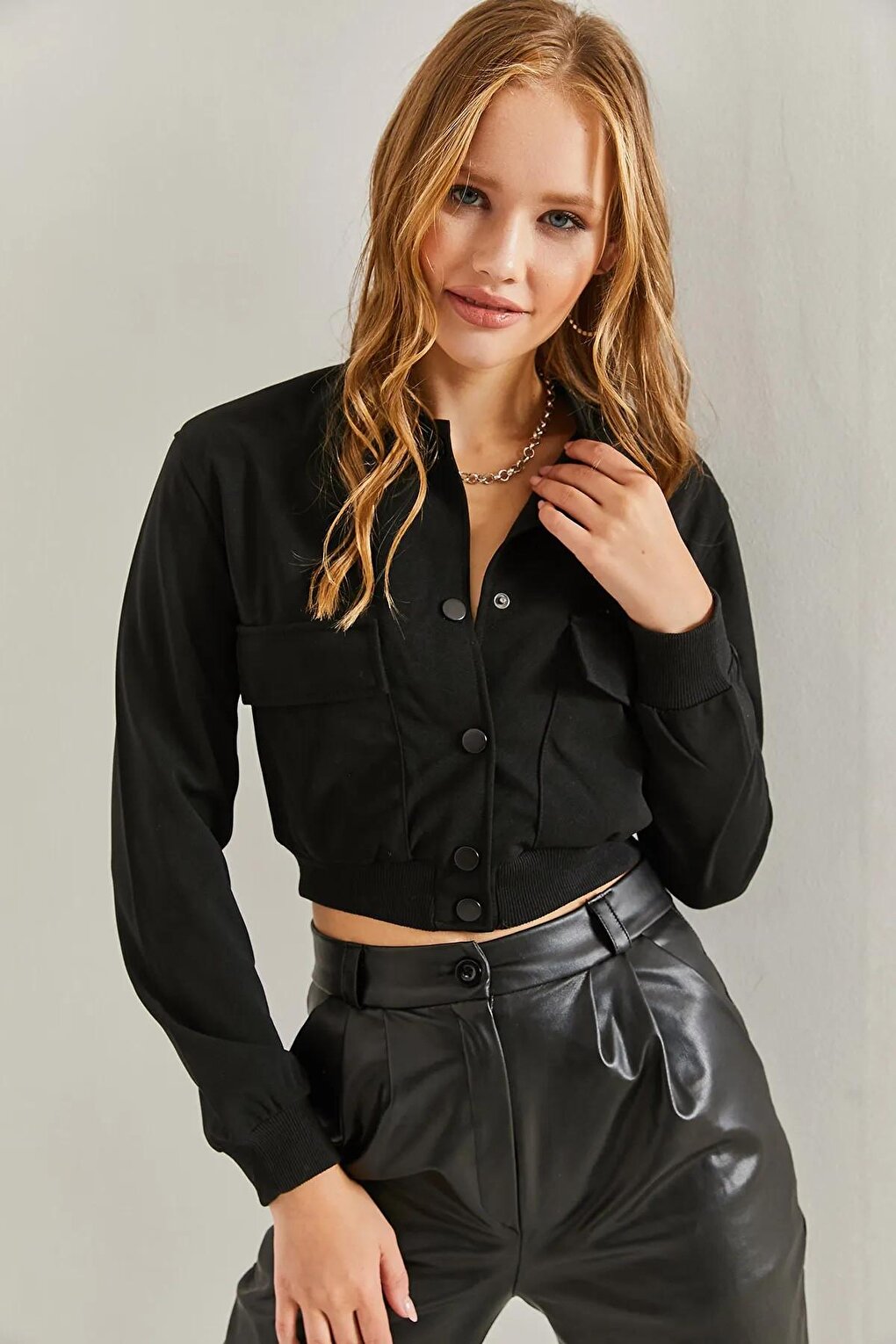 Women's Double Pocket Bomber Jacket