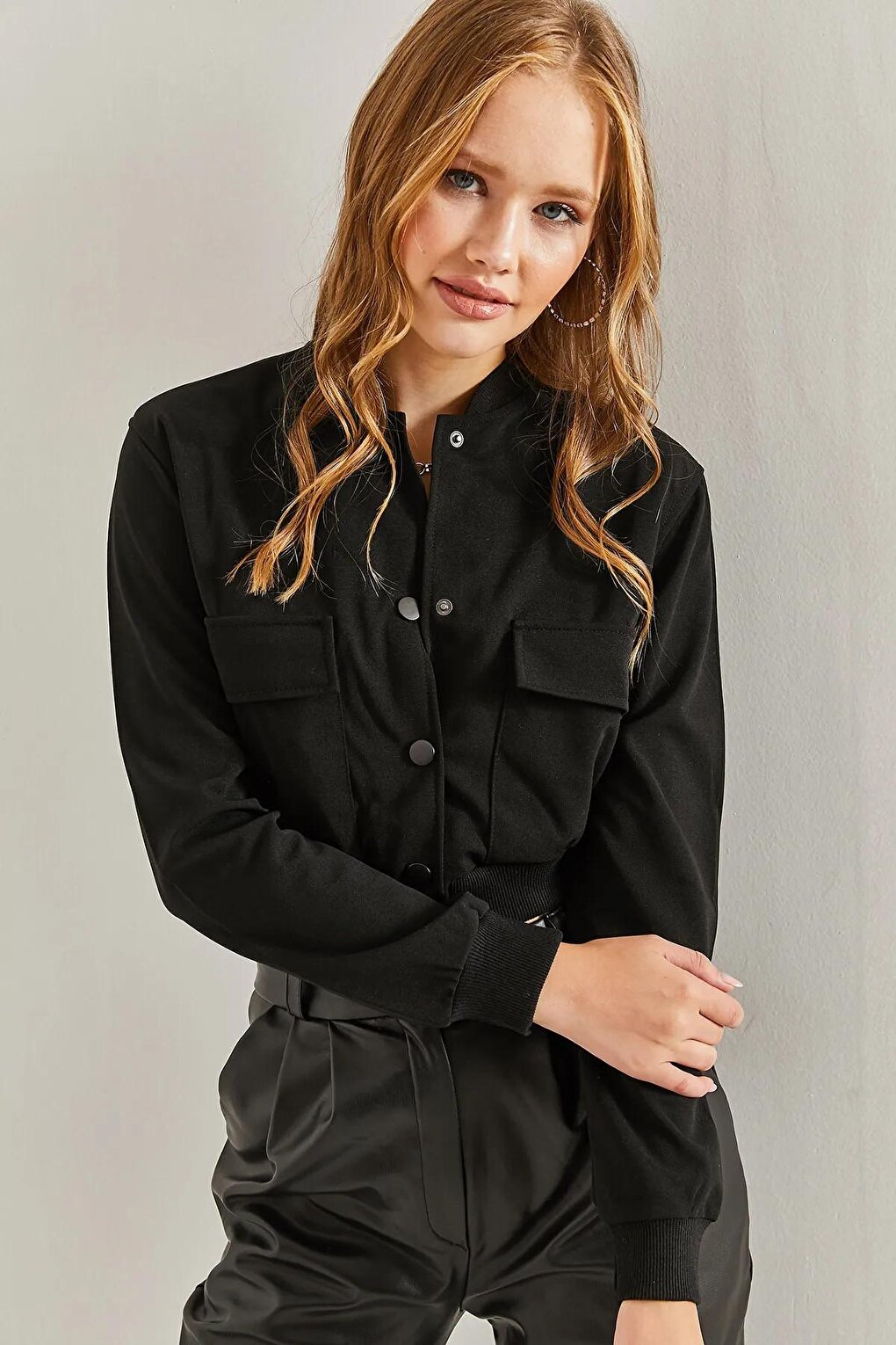 Women's Double Pocket Bomber Jacket