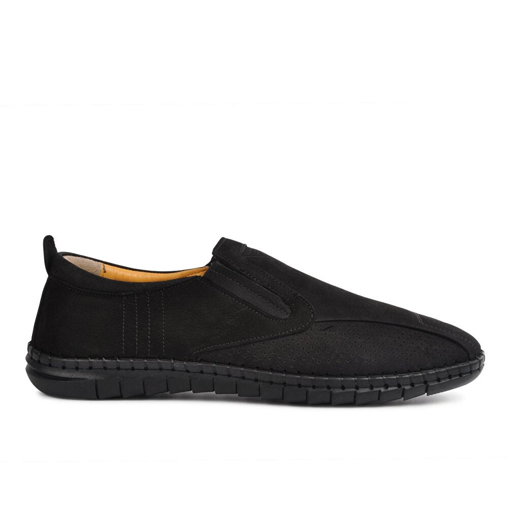 021 Black Nubuck Men's Genuine Leather Shoes