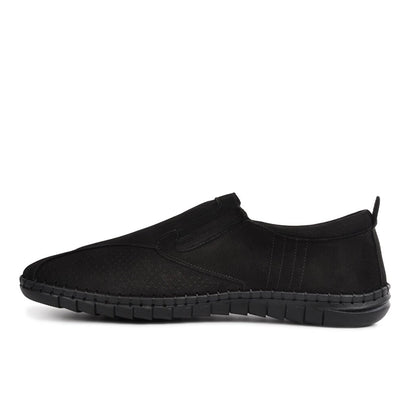 021 Black Nubuck Men's Genuine Leather Shoes