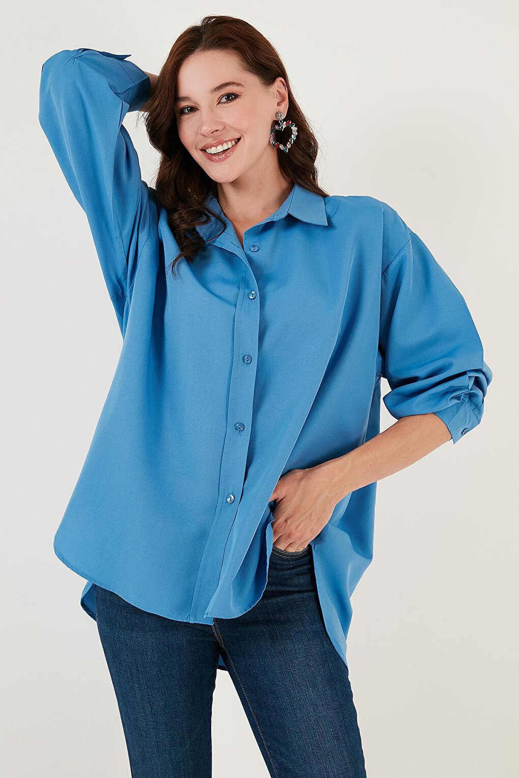 Cotton Oversize Woven Shirt 6234760