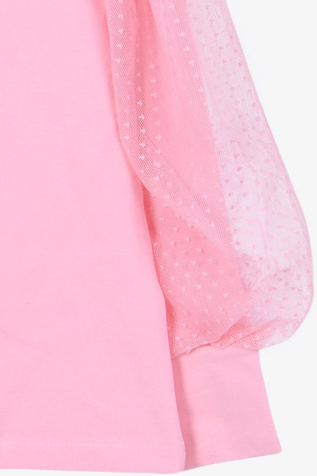 Girl's Long Sleeve Blouse Sleeve Lace Salmon (10-12 Years)