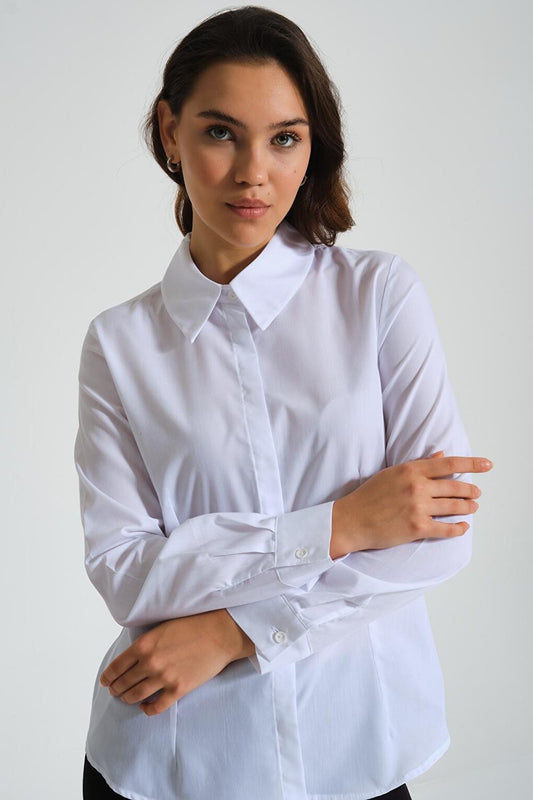 Basic Poplin White Shirt