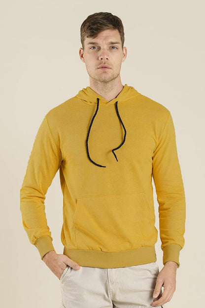 Plain Basic Cotton Unisex Hooded Sweatshirt