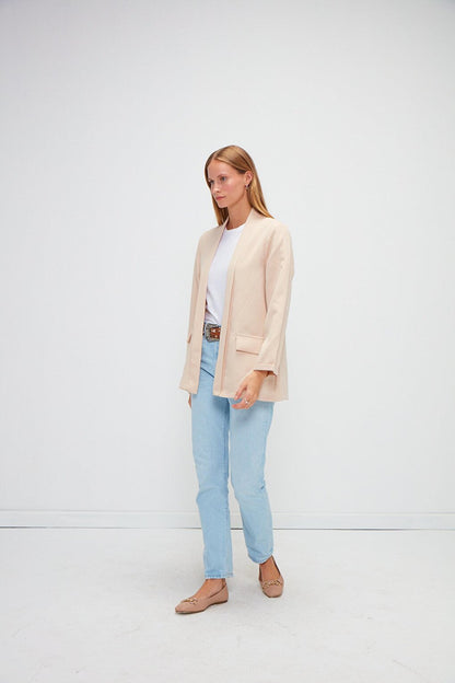 Plain Long Sleeve Jacket