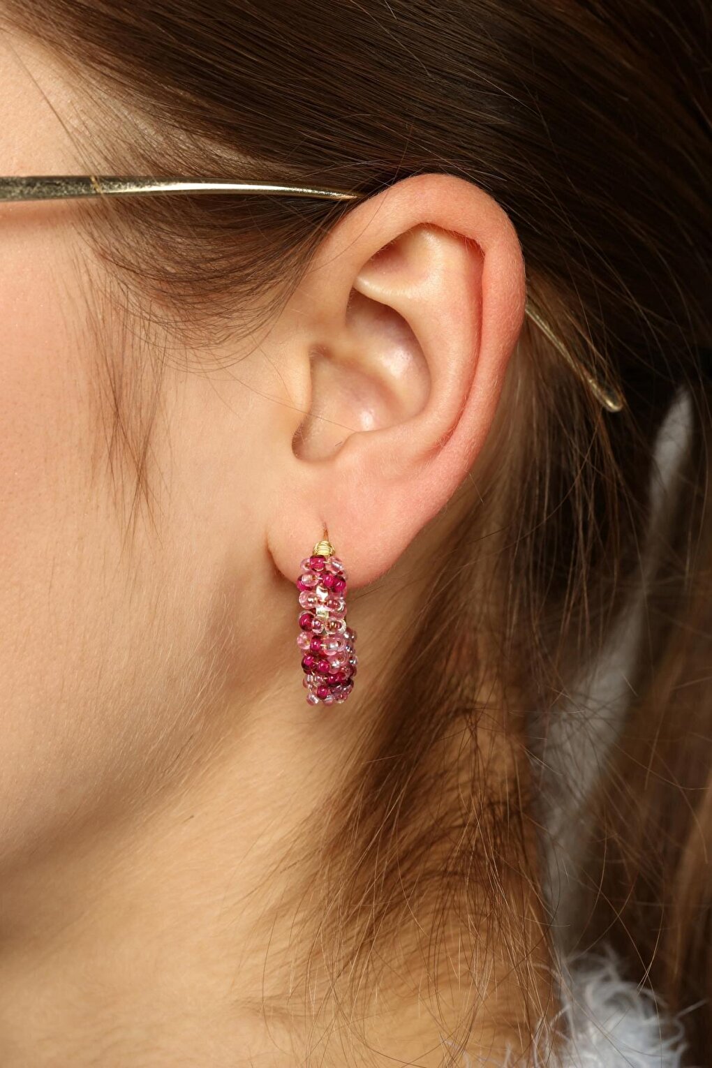 Pink 2-Piece Bead Earrings