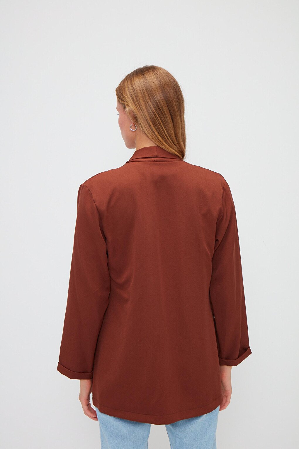 Plain Long Sleeve Jacket