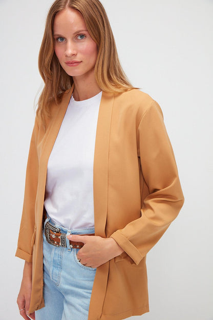 Plain Long Sleeve Jacket